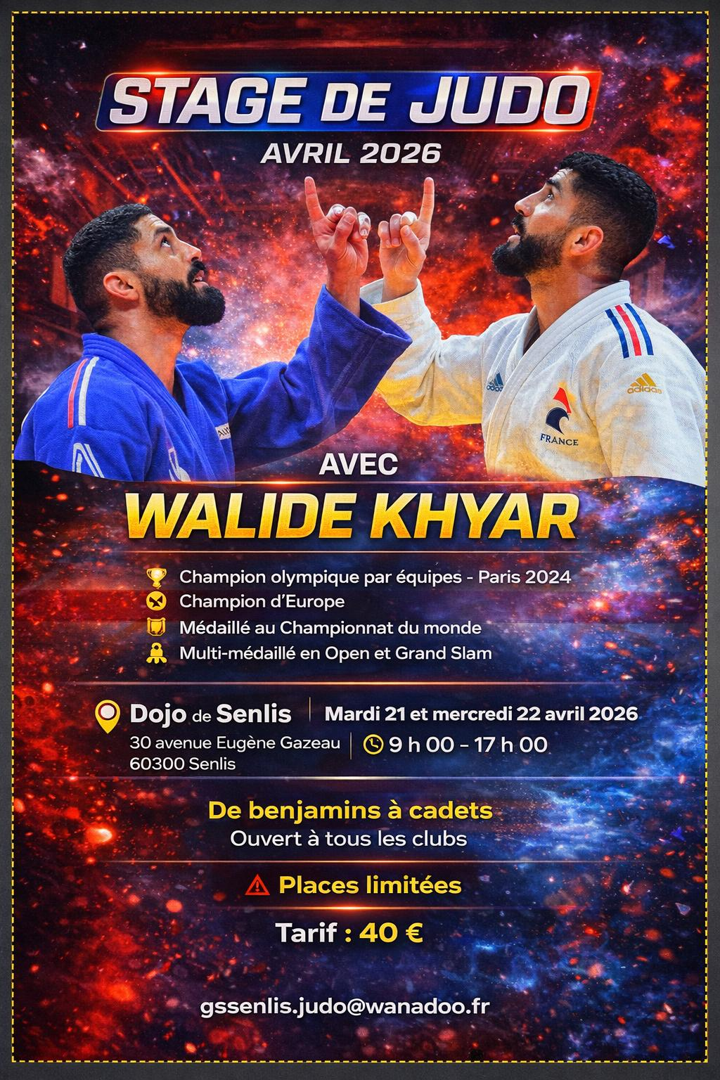 Stage d&rsquo;avril 2026